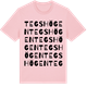 Pink Cotton t-shirt med Tegshögen ordlek t-shirt