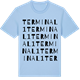 Blue Soul t-shirt med Terminal 1 ordlek t-shirt