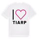White t-shirt med Jag älskar Tiarp t-shirt stort tryck