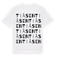 White t-shirt med Tiåsen ordlek t-shirt