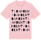 Pink Cotton t-shirt med Tidaholm ordlek t-shirt