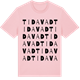 Pink Cotton t-shirt med Tidavad ordlek t-shirt