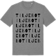 Mid Heather Gray t-shirt med Tiljebo ordlek t-shirt