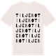 Vintage White t-shirt med Tiljebo ordlek t-shirt