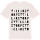 Vintage White t-shirt med Tillaretorpet ordlek t-shirt