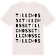 Vintage White t-shirt med Tillemosse ordlek t-shirt