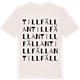 Vintage White t-shirt med Tillfällan ordlek t-shirt