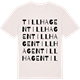 Vintage White t-shirt med Tillhagen ordlek t-shirt
