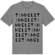 Mid Heather Gray t-shirt med Timmele ordlek t-shirt