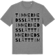 Mid Heather Gray t-shirt med Timmerhedsslätt ordlek t-shirt