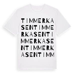 Timmerkasen ordlek t-shirt – ekologisk bomull t-shirt från Pinshirt
