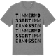 Mid Heather Gray t-shirt med Timmermossen ordlek t-shirt