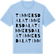 Blue Soul t-shirt med Timmersdala ordlek t-shirt