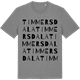 Mid Heather Gray t-shirt med Timmersdala ordlek t-shirt