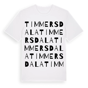 Timmersdala ordlek t-shirt – ekologisk bomull t-shirt från Pinshirt