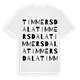 Timmersdala ordlek t-shirt