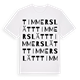 Timmerslätt ordlek t-shirt
