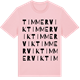 Pink Cotton t-shirt med Timmervik ordlek t-shirt