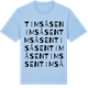 Blue Soul t-shirt med Timsåsen ordlek t-shirt