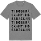 Mid Heather Gray t-shirt med Tingsbräckan ordlek t-shirt