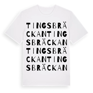 Tingsbräckan ordlek t-shirt – ekologisk bomull t-shirt från Pinshirt