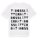 Tingsslätterna ordlek t-shirt