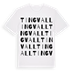 White t-shirt med Tingvall ordlek t-shirt