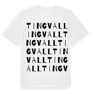Tingvall ordlek t-shirt – ekologisk bomull t-shirt från Pinshirt