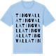 Blue Soul t-shirt med Tingvalla ordlek t-shirt
