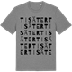 Mid Heather Gray t-shirt med Tisäter ordlek t-shirt