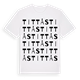 White t-shirt med Tittås ordlek t-shirt