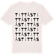 Vintage White t-shirt med Tittås ordlek t-shirt
