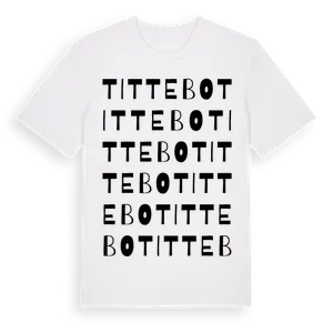 Tittebo ordlek t-shirt – ekologisk bomull t-shirt från Pinshirt