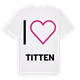 Jag älskar Titten t-shirt stort tryck