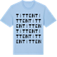 Blue Soul t-shirt med Titten ordlek t-shirt