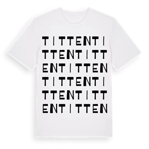 Titten ordlek t-shirt – ekologisk bomull t-shirt från Pinshirt