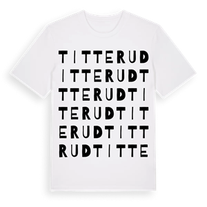 Titterud ordlek t-shirt – ekologisk bomull t-shirt från Pinshirt