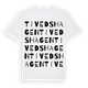 Tivedshagen ordlek t-shirt