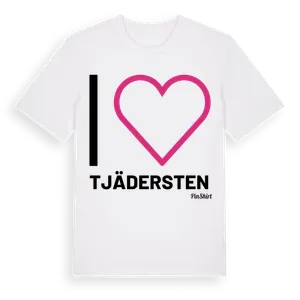 Jag älskar Tjädersten t-shirt stort tryck – ekologisk bomull t-shirt från Pinshirt