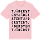 Pink Cotton t-shirt med Tjädersten ordlek t-shirt
