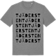 Mid Heather Gray t-shirt med Tjädersten ordlek t-shirt