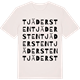 Vintage White t-shirt med Tjädersten ordlek t-shirt