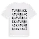 White t-shirt med Tjärbacka ordlek t-shirt
