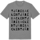 Mid Heather Gray t-shirt med Tjärebacken ordlek t-shirt