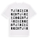 White t-shirt med Tjärebergen ordlek t-shirt