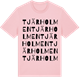 Pink Cotton t-shirt med Tjärholmen ordlek t-shirt