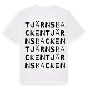 Tjärnsbacken ordlek t-shirt – ekologisk bomull t-shirt från Pinshirt