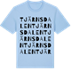 Blue Soul t-shirt med Tjärnsdalen ordlek t-shirt