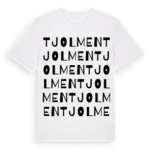 Tjolmen ordlek t-shirt – ekologisk bomull t-shirt från Pinshirt