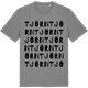Mid Heather Gray t-shirt med Tjörn ordlek t-shirt